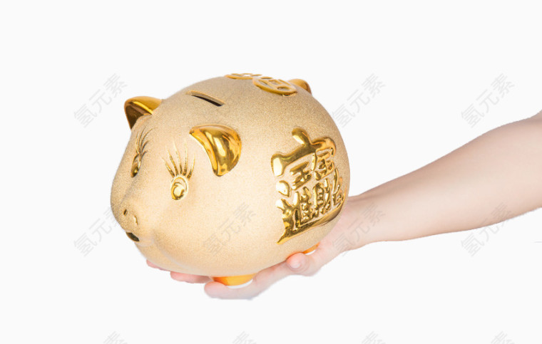 金猪存钱罐免抠素材