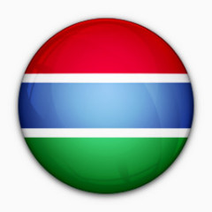 国旗冈比亚对这个世界标志图标