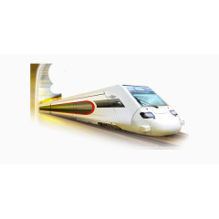 简约金属火车图片