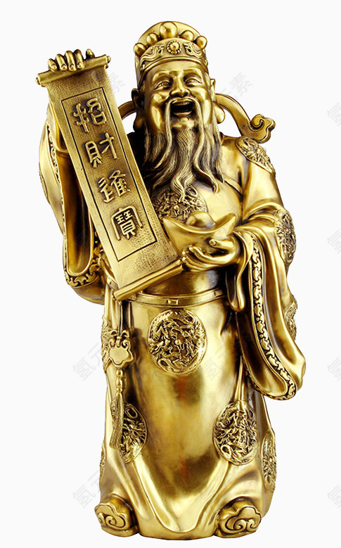 铜财神爷摆件