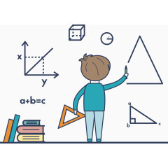 学校学习科学男孩