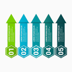 数字箭头向上设计