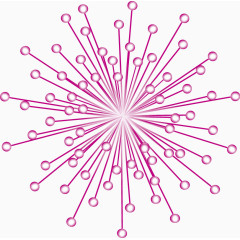 缤纷烟花矢量素材