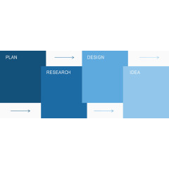 简约矩形流程图.