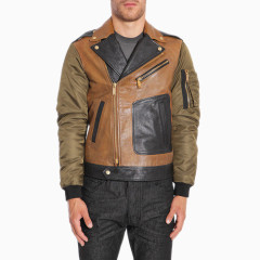 口袋装饰拉链装饰外套