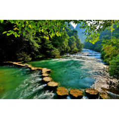 荔波小七孔自然景色图片