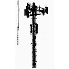 城市电信基站拍摄图片