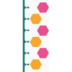矢量创意设计不规则六边形目录