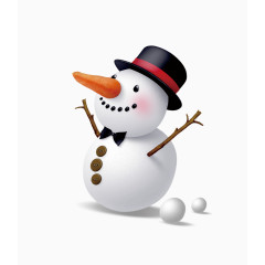 白色卡通雪人