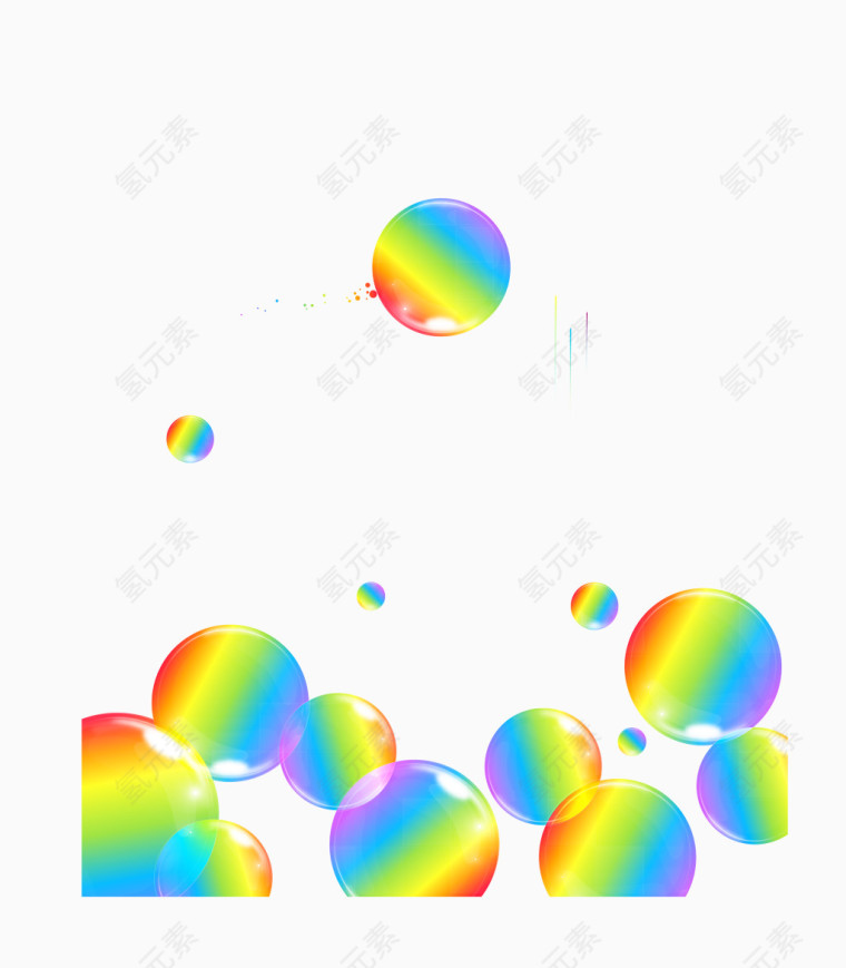 花纹泡泡元素背景矢量