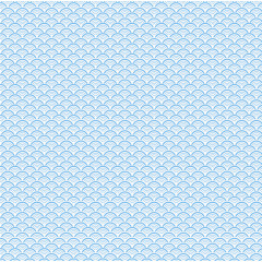 蓝色清新中国风海浪边框纹理