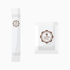 矢量手绘咖啡伴侣