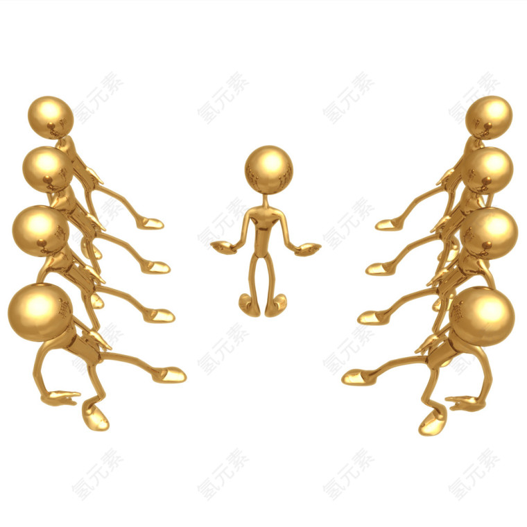 超清晰3D小金人