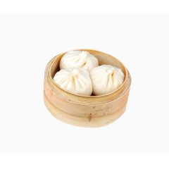 美味小笼包叉烧包实物素材