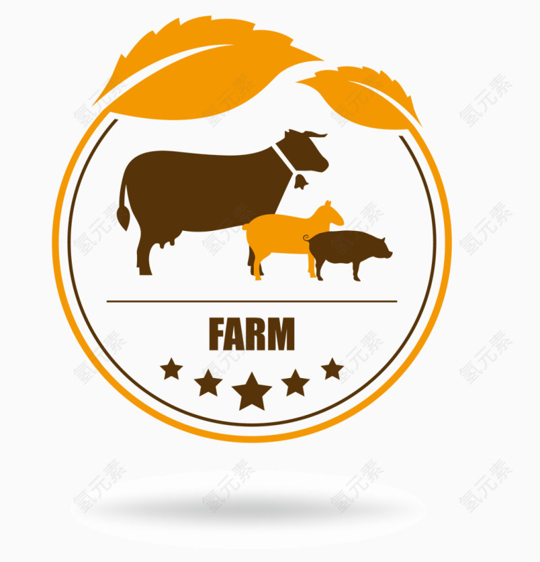 农产品标志矢量素材