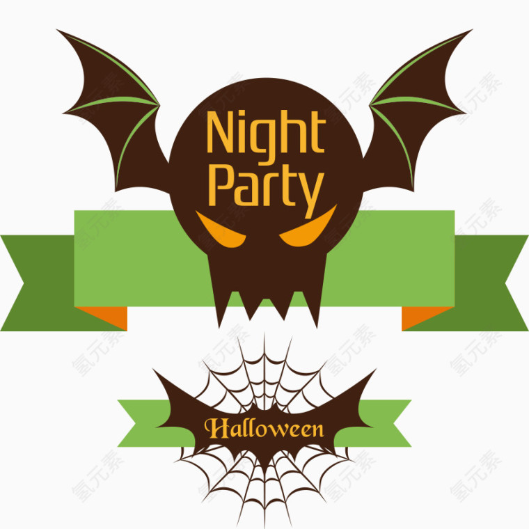 手绘万圣素材下载