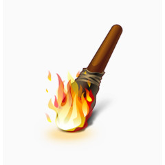 卡通火炬火把素材