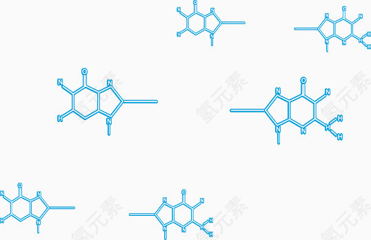 矢量手绘化学元素