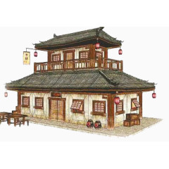 乡村小楼房子素材