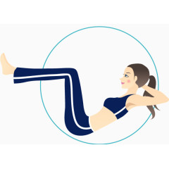 瑜伽功矢量素材