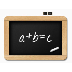 卡通计算小黑板