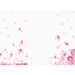 粉色浪漫漂浮不规则图形