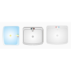 彩平图户型图厨房单个洗菜盆