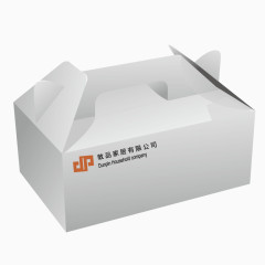 矢量灰色质感产品包装盒