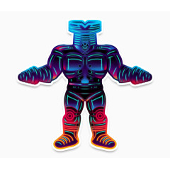 彩色创意机器人设计