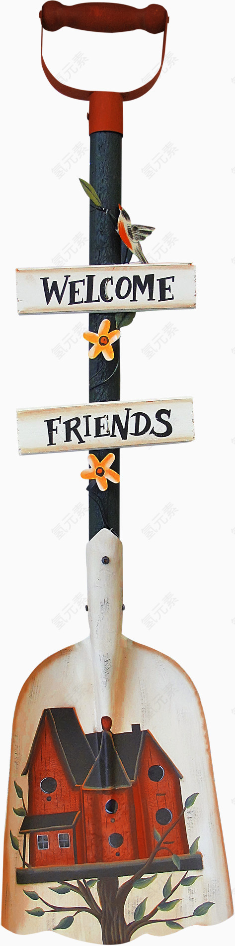 漂亮创意英文铁锹