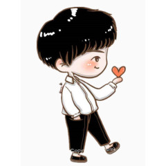 献爱心的小男孩