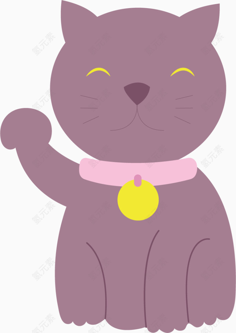 招财猫PNG矢量元素