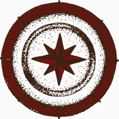 矢量装饰斑驳指南针素材