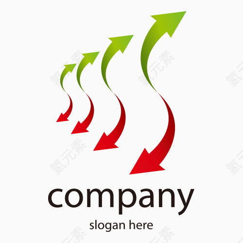 箭头卡通设计元素LOGO矢量图EPS