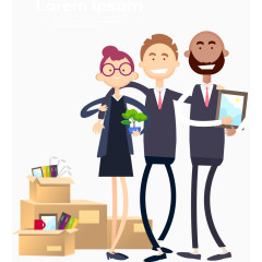 好朋友商务矢量素材