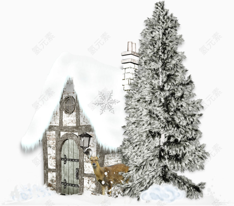 冬季里的雪景