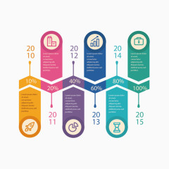 矢量创意时间轴