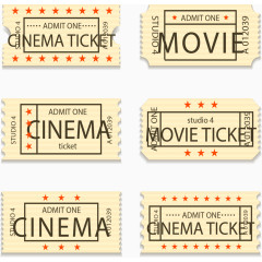 电影套票模板