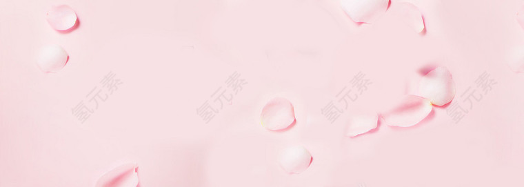 粉色情人节花瓣淘宝首页背景
