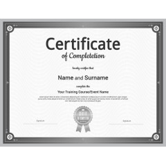 矢量高档荣誉证书