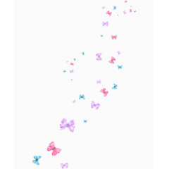 彩色飞舞的蝴蝶