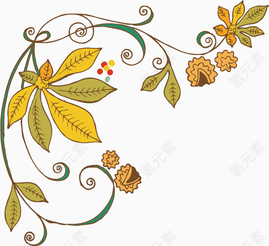 树叶装饰素材