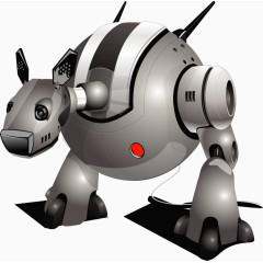 矢量手绘机器狗