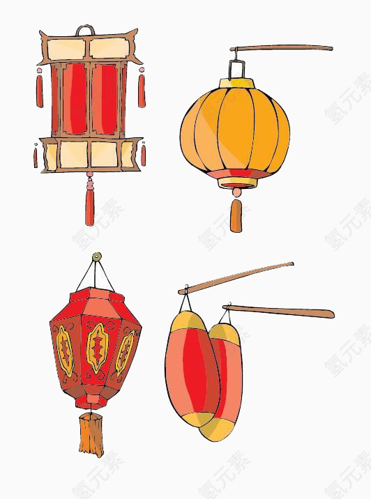 灯笼喜庆素材