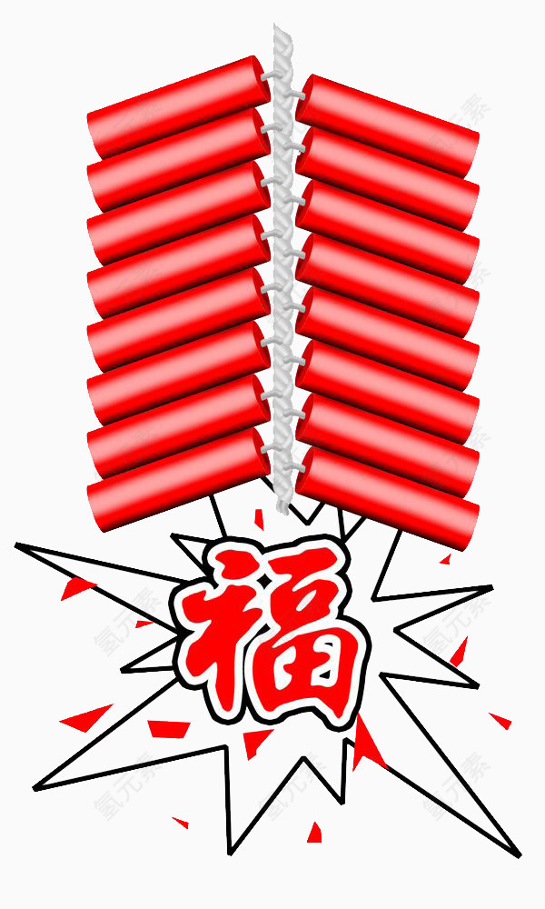 红色鞭炮
