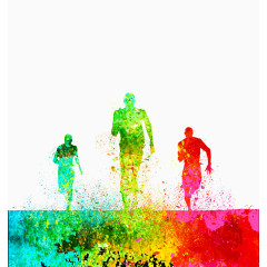 卡通人物，奔跑，人物，淘宝素材