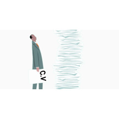 面对厚厚的一堆文件