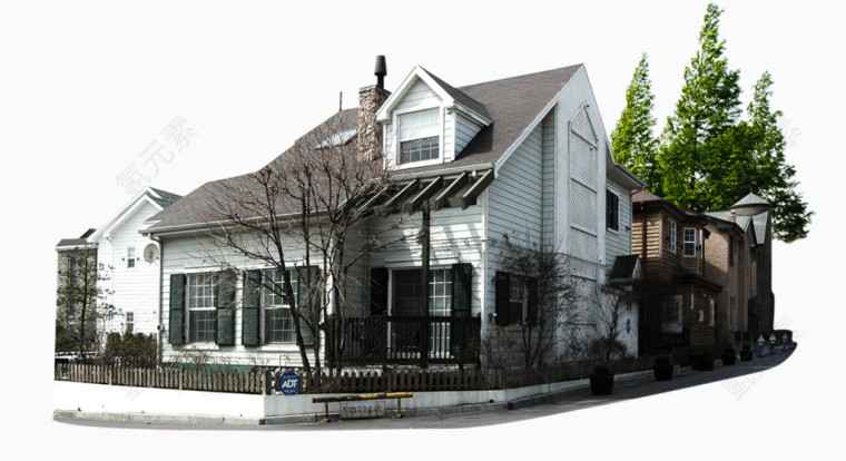 别墅房屋免抠素材