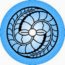 月饼花纹图案桌面图标