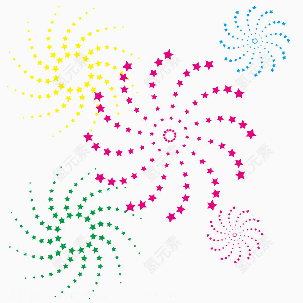 漂浮小花素材